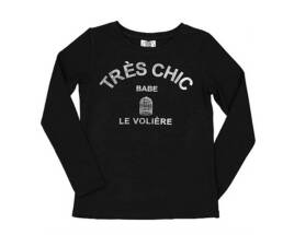 T-shirt nera LE VOLIERE