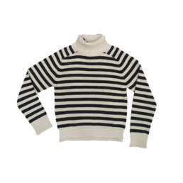 Maglione righe bianco-nero ragazza