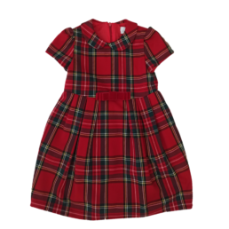 Vestito scozzese rosso bambina - Ambarabà