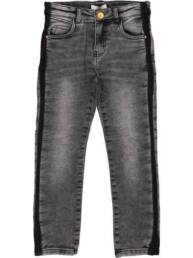 Jeans nero bande laterali