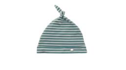 Cappellino neonato righe bianche verdi Ninnaoh