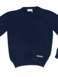 Maglione girocollo blu ragazzo Bikkembergs