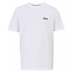 T-shirt bianca arancio ragazzo Fila