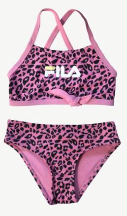 Bikini maculato rosa bambina Fila