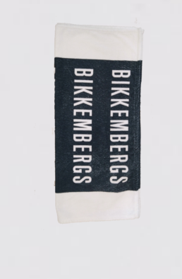 Telo mare nero bianco Bikkembergs